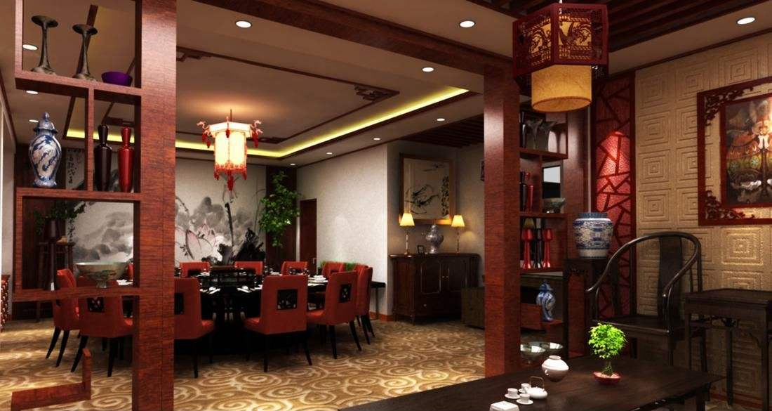 餐廳設計陳設圖片