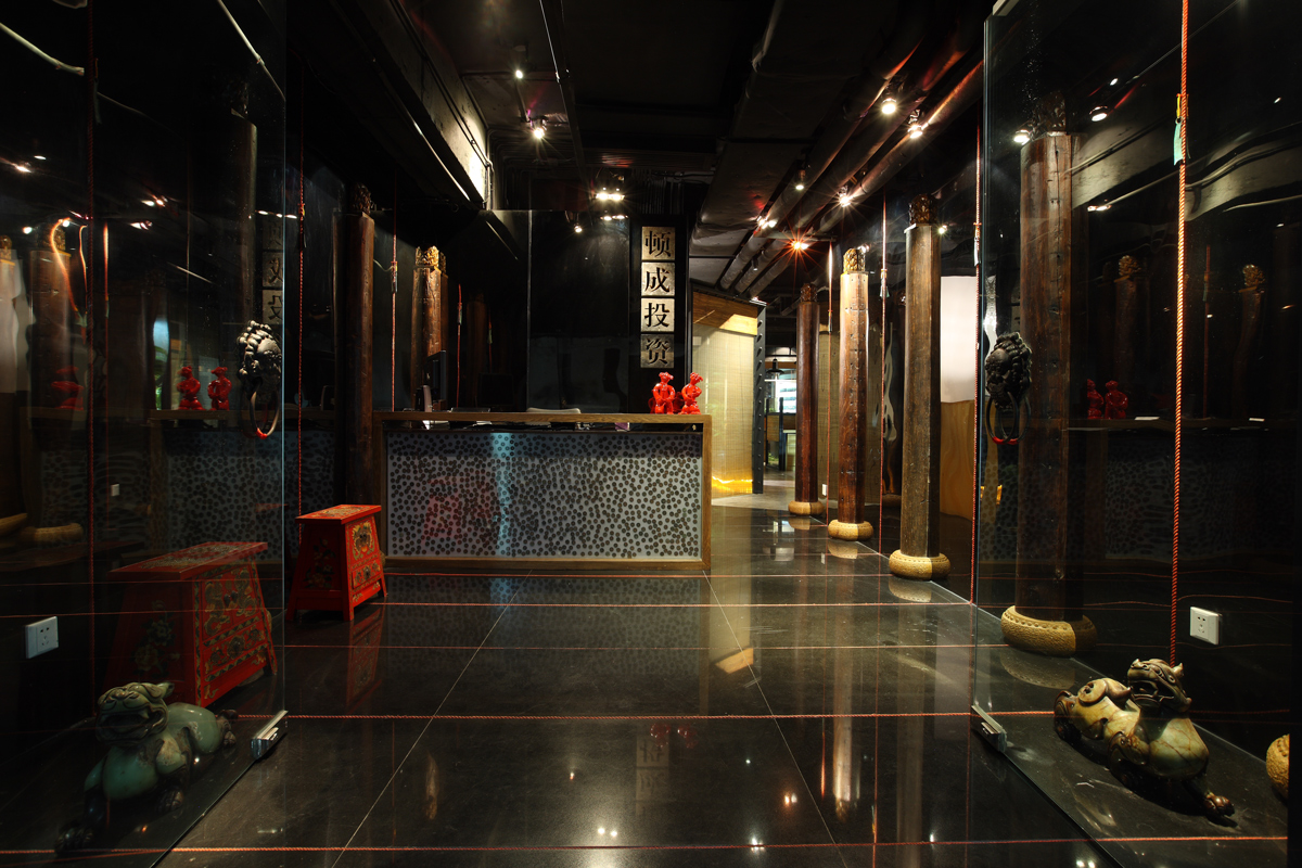 頓成中式前廳裝修實(shí)景圖